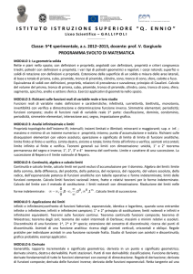 programma svolto 5^e 2012-2013