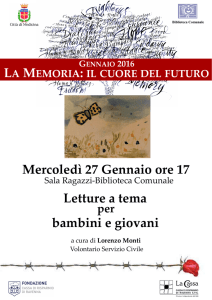Giornata della memoria 2016 letture a tema.pub