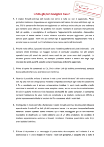 Consigli per navigare sicuri