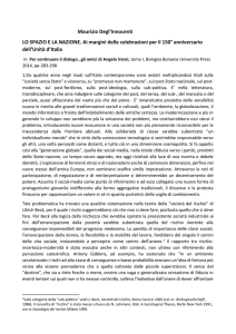 Maurizio Degl`Innocenti LO SPAZIO E LA NAZIONE. Ai margini delle