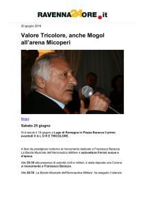 Valore Tricolore, anche Mogol all™arena Micoperi