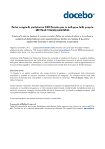Defoe sceglie Docebo per le proprie attività di Training scientifico