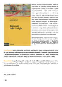 Sociologia della famiglia di Chiara Saraceno e Manuela