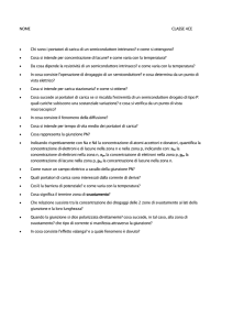 NOME CLASSE 4CE • Chi sono i portatori di carica di un