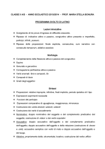 classe ii a/s - anno scolastico 2013/2014 - prof