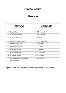 Lista novità per sito gennaio