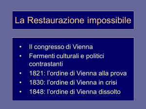 la restaurazione impossibile
