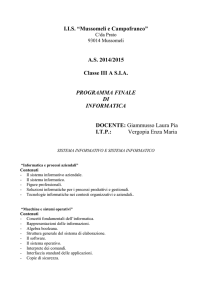 informatica sia - IIS Mussomeli e Campofranco