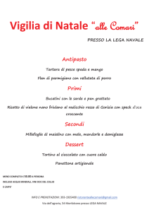 Vigilia di Natale “alle Comari”
