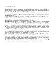 MARCO GEMMANI Bambino prodigio, a quattro anni suonava già il