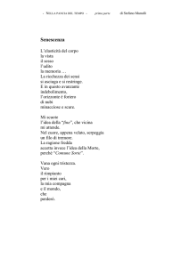 Senescenza - accasarsi con i versi