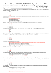 soluzione del compito - Macroarea di Scienze