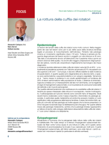 La rottura della cuffia dei rotatori - Giornale Italiano di Ortopedia e