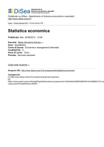 Statistica economica