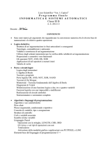 Informatica e sistemi automatici