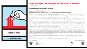 CUORE DI PIETRA. Un progetto di Public Art a Pianoro