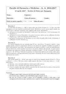 Facolt`a di Farmacia e Medicina - A. A. 2016-2017