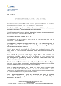 decreto modifica lay out Nuovo Turista per sempre