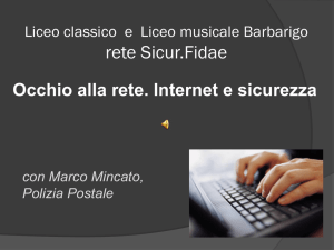 Corso di sicurezza informatica nell`ambito del progetto Sicur.Fidae