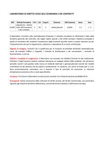 laboratorio di diritto civile dell`economia e dei contratti