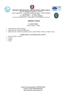 Obiettivi minimi CLASSE TERZA Scienze Umane – Latino
