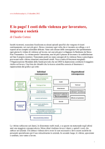 E io pago! I costi della violenza per lavoratore, impresa e società