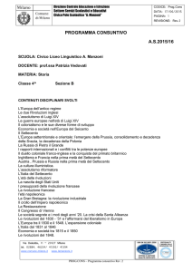 4 B - Vedovati - Storia - Liceo Linguistico "A.MANZONI"