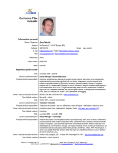 Curriculum Vitae Europass