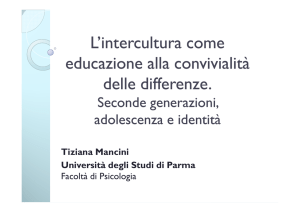L`intercultura come educazione alla convivialità delle differenze.