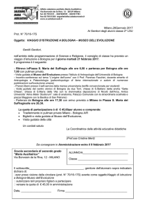 Viaggio di Istruzione a Bologna (cl.2^LSU)