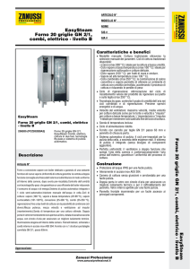 EasySteam Forno 20 griglie GN 2/1, combi, elettrico