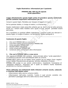 Foglio illustrativo: informazioni per il paziente PIPEMID 400, 400 mg