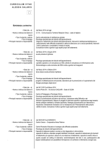 CURRICULUM VITAE ALESSIA SALARIS