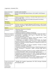 Curriculum vitae - Economia@UniGe