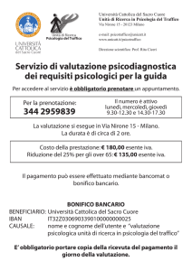 nuovo promemoria contatti servizio orari copia