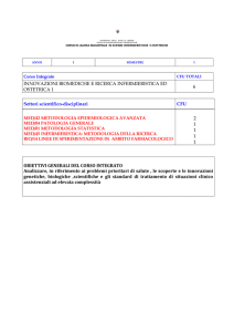 INNOVAZIONI BIOMEDICHE E RICERCA INFERMIERISTICA ED