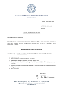 AIDEA: Avviso di Convocazione Assemblea 2016