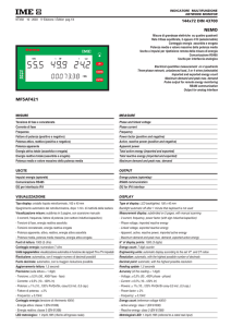 MF5AT421 NEMO - IME Istrumenti Misure Elettriche SpA