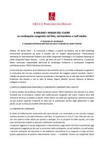 A MILANO I MAGHI DEL CUORE IRCCS Policlinico San Donato