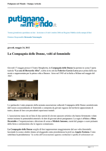 La Compagnia delle Donne, volti al femminile