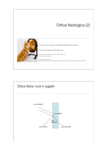 Ottica fisiologica (2) - boccignone.di.unimi.it