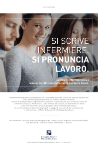 SI SCRIVE INFERMIERE. SI PRONUNCIA LAVORO.