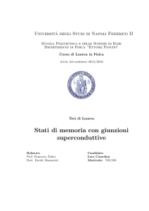 Stati di memoria con giunzioni superconduttive