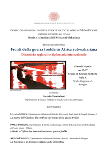 Fronti della guerra fredda in Africa sub-sahariana