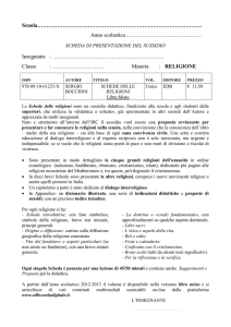 Scarica la presentazione del sussidio Schede delle religioni