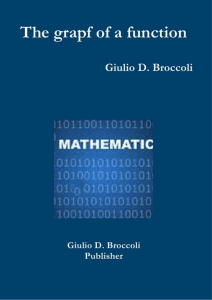 Giulio Donato Broccoli The graph of a function