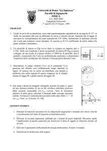 Università di Roma “La Sapienza ”” Facoltà di Ingegneria FISICA