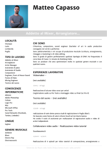 Matteo Capasso - UK Music Jobs