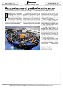 Un acceleratore di particelle anti-cancro