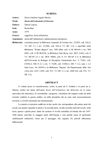 Storia dell`urbanistica. Il Seicento